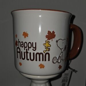 Peanuts White and Brown Seasonal Mug